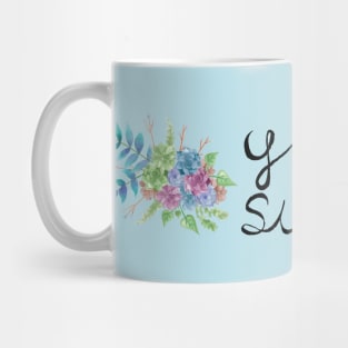 You Succulent - Pun Plant-Lover Watercolors Hand Lettered (V2) Mug